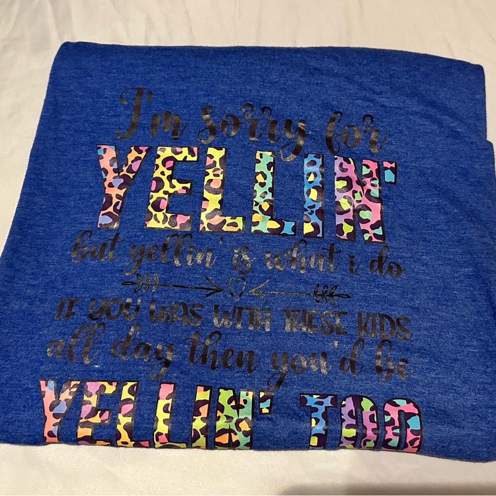 blue tultex graphic shirt